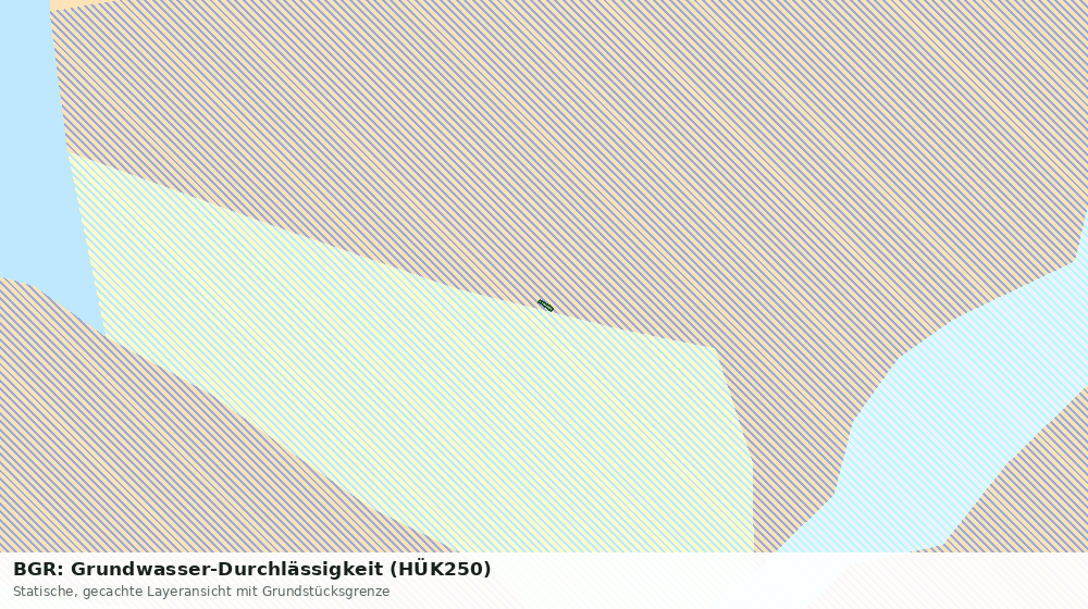 Statische Kartenansicht: BGR: Grundwasser-Durchlässigkeit (HÜK250)