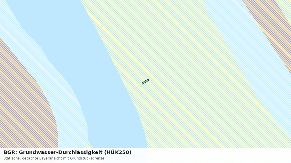 Statische Kartenansicht: BGR: Grundwasser-Durchlässigkeit (HÜK250)