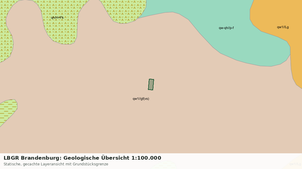 Statische Kartenansicht: LBGR Brandenburg: Geologische Übersicht 1:100.000