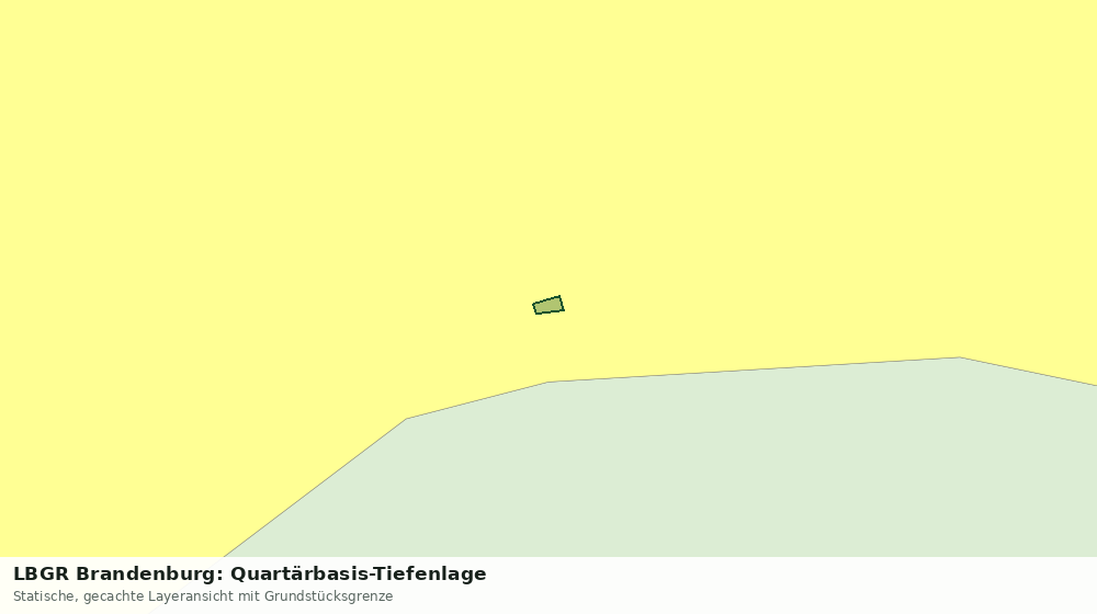 Statische Kartenansicht: LBGR Brandenburg: Quartärbasis-Tiefenlage