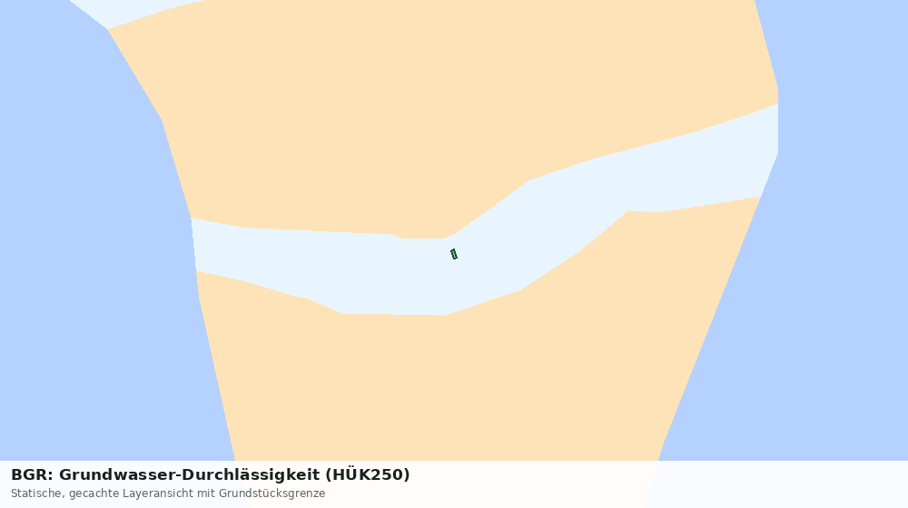 Statische Kartenansicht: BGR: Grundwasser-Durchlässigkeit (HÜK250)