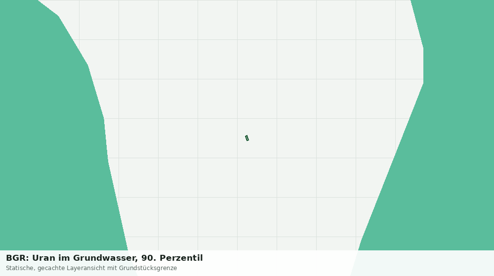 Statische Kartenansicht: BGR: Uran im Grundwasser, 90. Perzentil