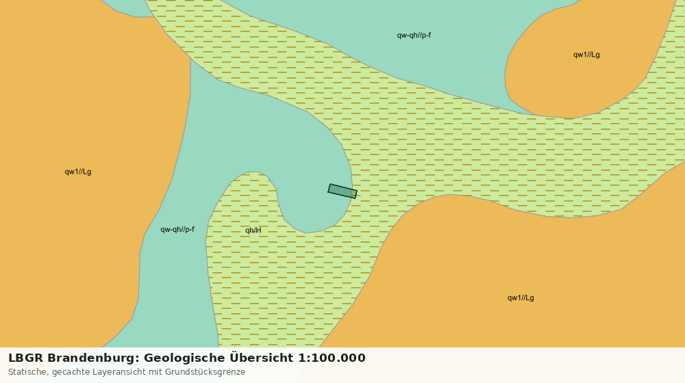 Statische Kartenansicht: LBGR Brandenburg: Geologische Übersicht 1:100.000