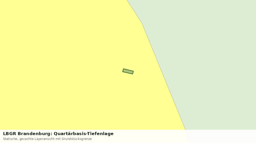 Statische Kartenansicht: LBGR Brandenburg: Quartärbasis-Tiefenlage