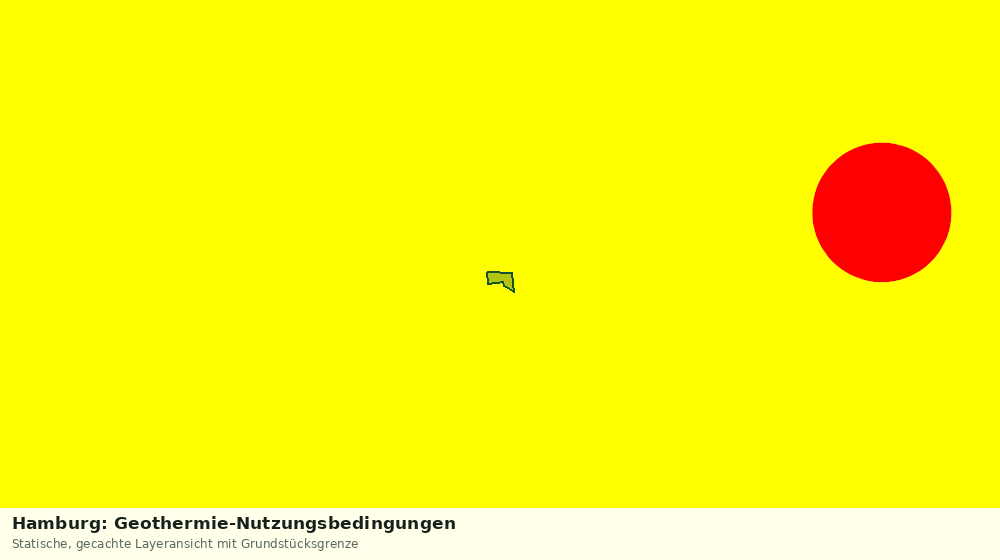 Statische Kartenansicht: Hamburg: Geothermie-Nutzungsbedingungen