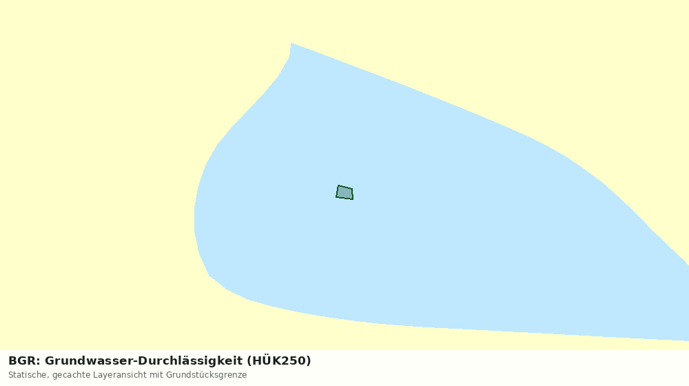 Statische Kartenansicht: BGR: Grundwasser-Durchlässigkeit (HÜK250)