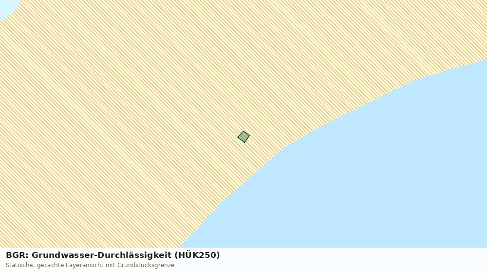 Statische Kartenansicht: BGR: Grundwasser-Durchlässigkeit (HÜK250)