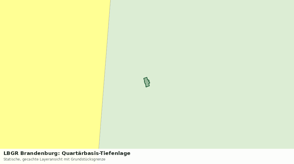 Statische Kartenansicht: LBGR Brandenburg: Quartärbasis-Tiefenlage