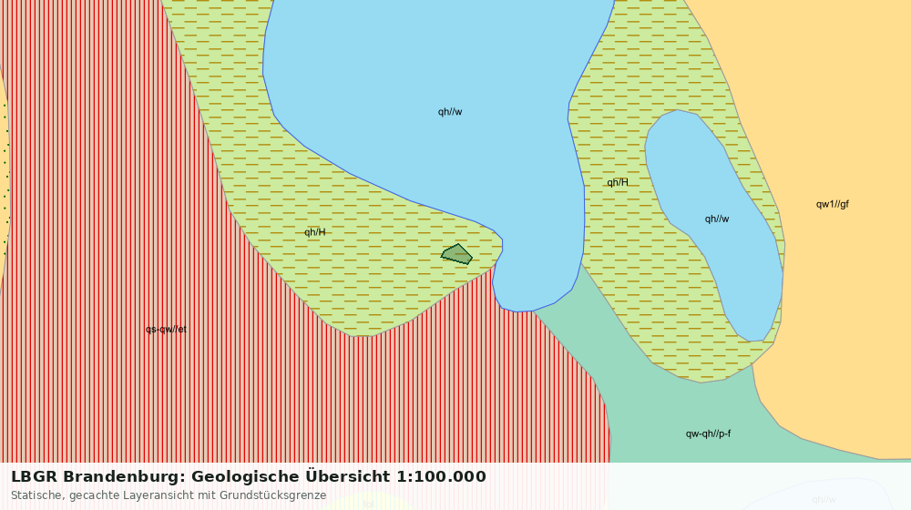 Statische Kartenansicht: LBGR Brandenburg: Geologische Übersicht 1:100.000