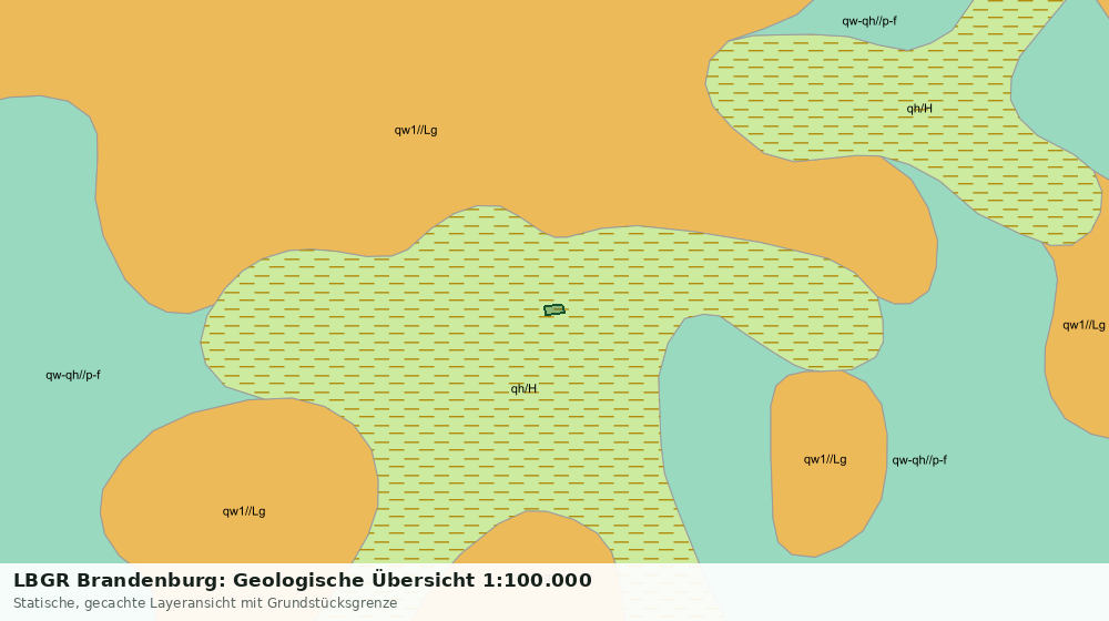 Statische Kartenansicht: LBGR Brandenburg: Geologische Übersicht 1:100.000