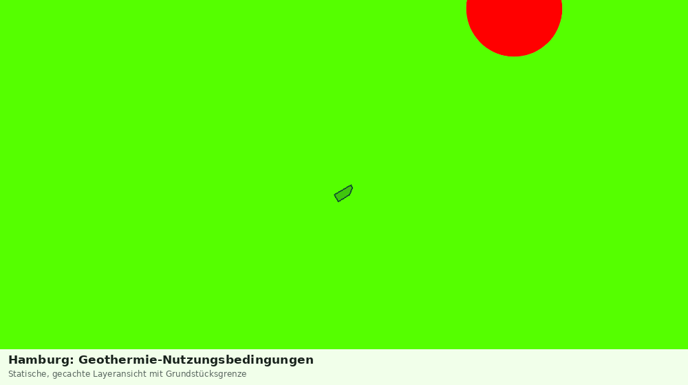 Statische Kartenansicht: Hamburg: Geothermie-Nutzungsbedingungen