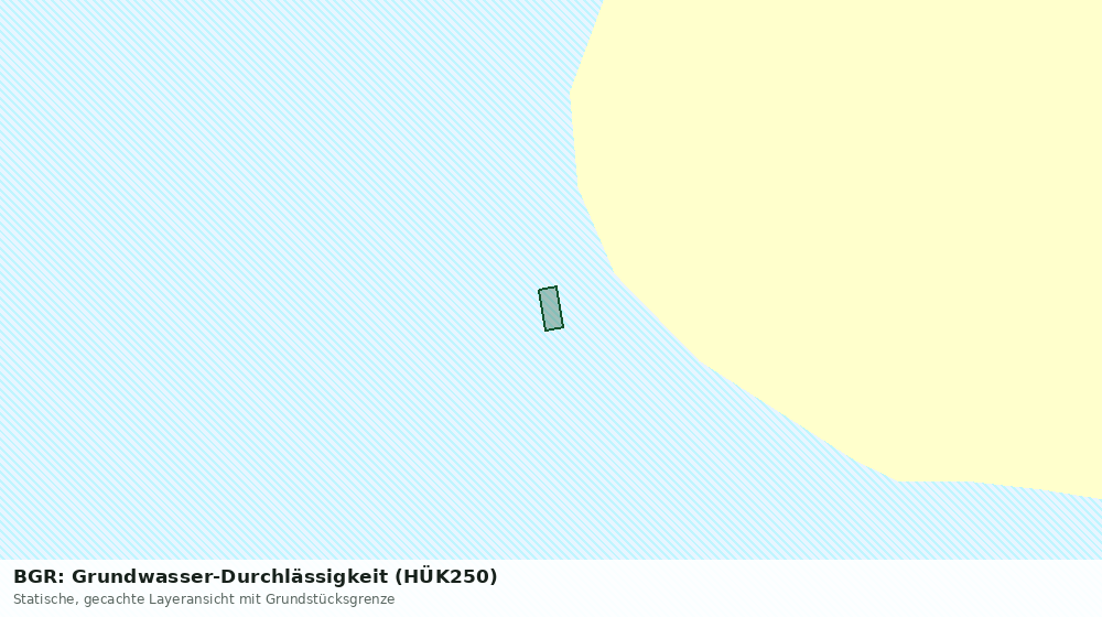 Statische Kartenansicht: BGR: Grundwasser-Durchlässigkeit (HÜK250)