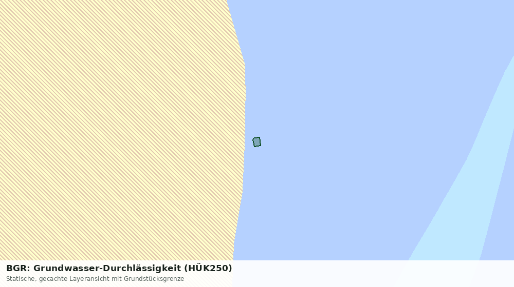 Statische Kartenansicht: BGR: Grundwasser-Durchlässigkeit (HÜK250)