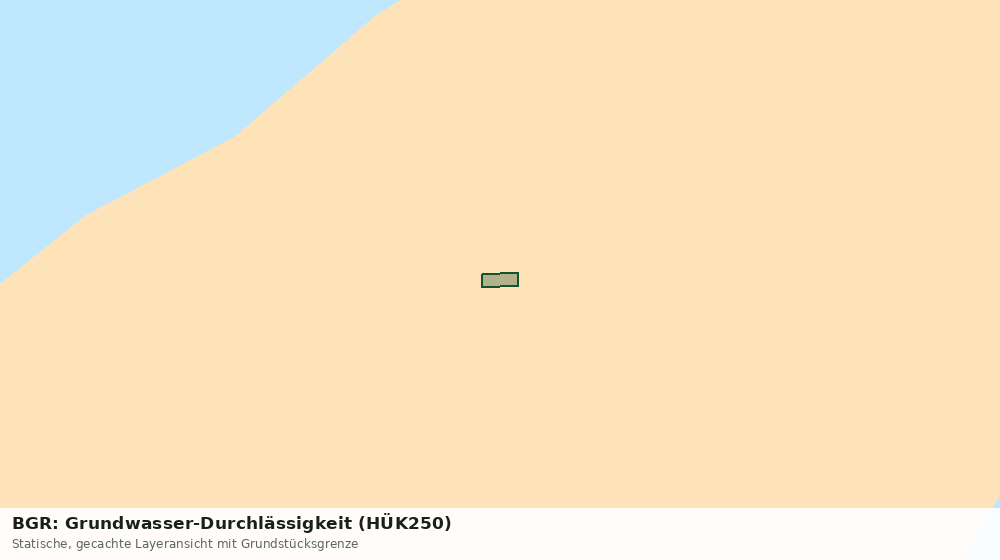 Statische Kartenansicht: BGR: Grundwasser-Durchlässigkeit (HÜK250)