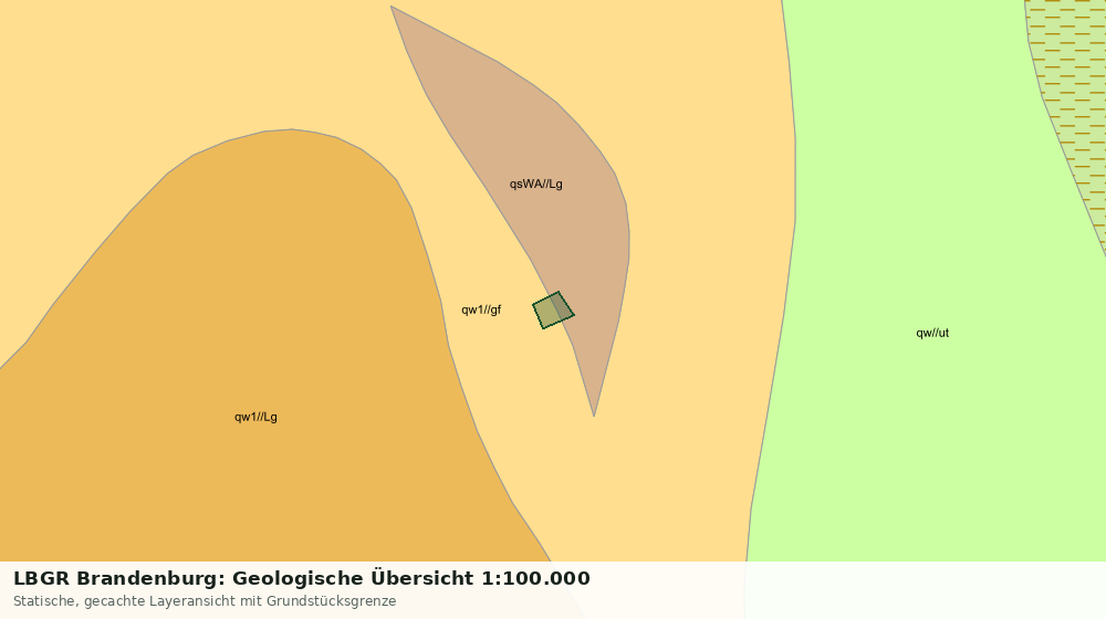 Statische Kartenansicht: LBGR Brandenburg: Geologische Übersicht 1:100.000