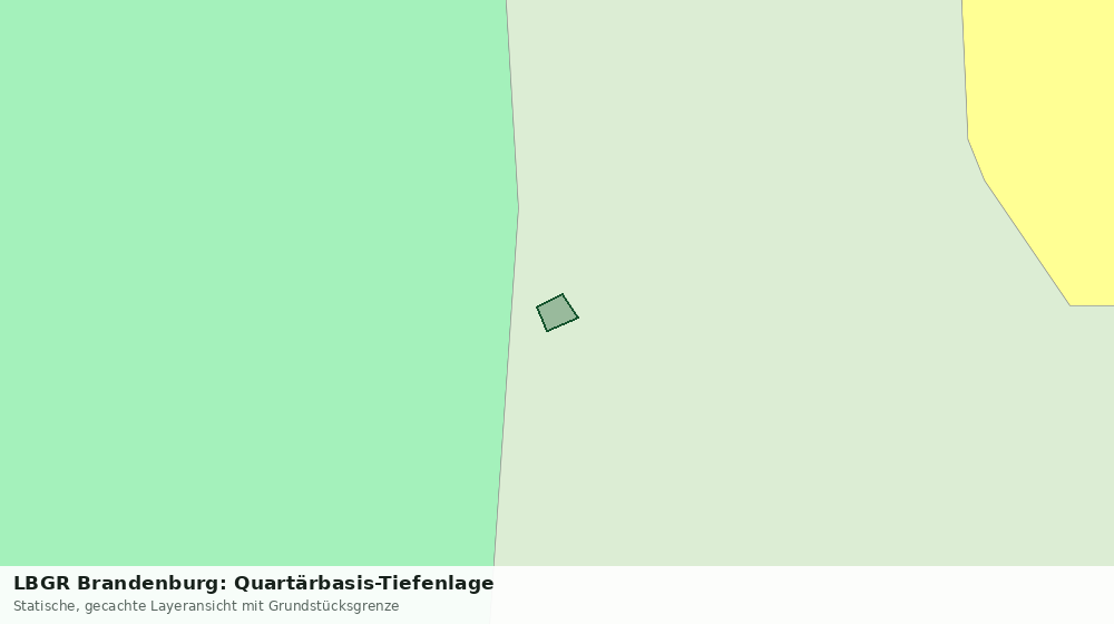 Statische Kartenansicht: LBGR Brandenburg: Quartärbasis-Tiefenlage
