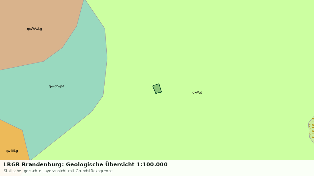 Statische Kartenansicht: LBGR Brandenburg: Geologische Übersicht 1:100.000