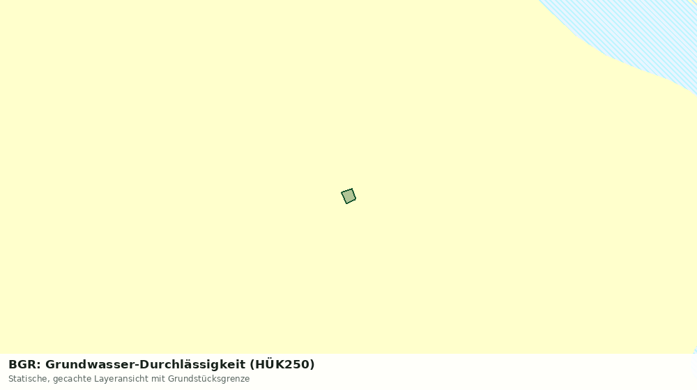 Statische Kartenansicht: BGR: Grundwasser-Durchlässigkeit (HÜK250)