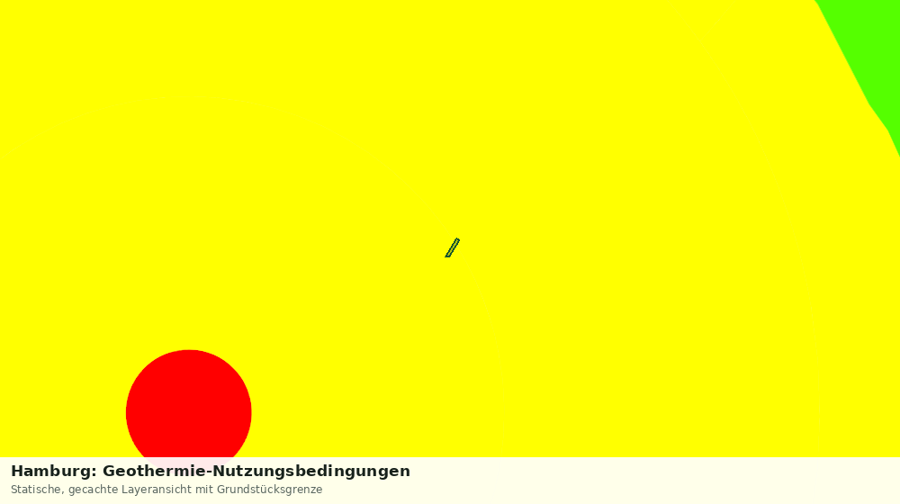 Statische Kartenansicht: Hamburg: Geothermie-Nutzungsbedingungen