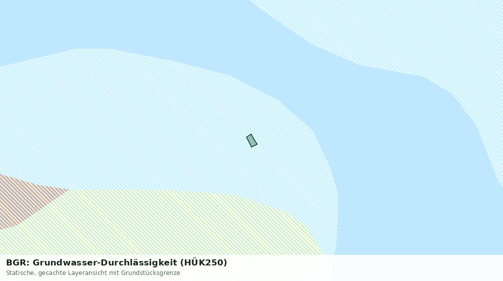 Statische Kartenansicht: BGR: Grundwasser-Durchlässigkeit (HÜK250)