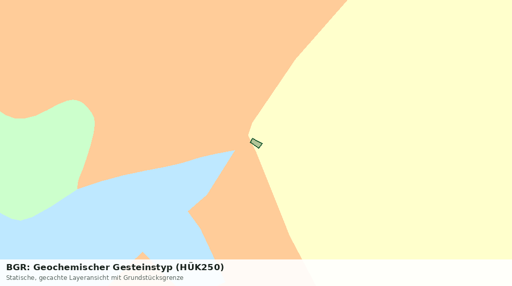 Statische Kartenansicht: BGR: Geochemischer Gesteinstyp (HÜK250)