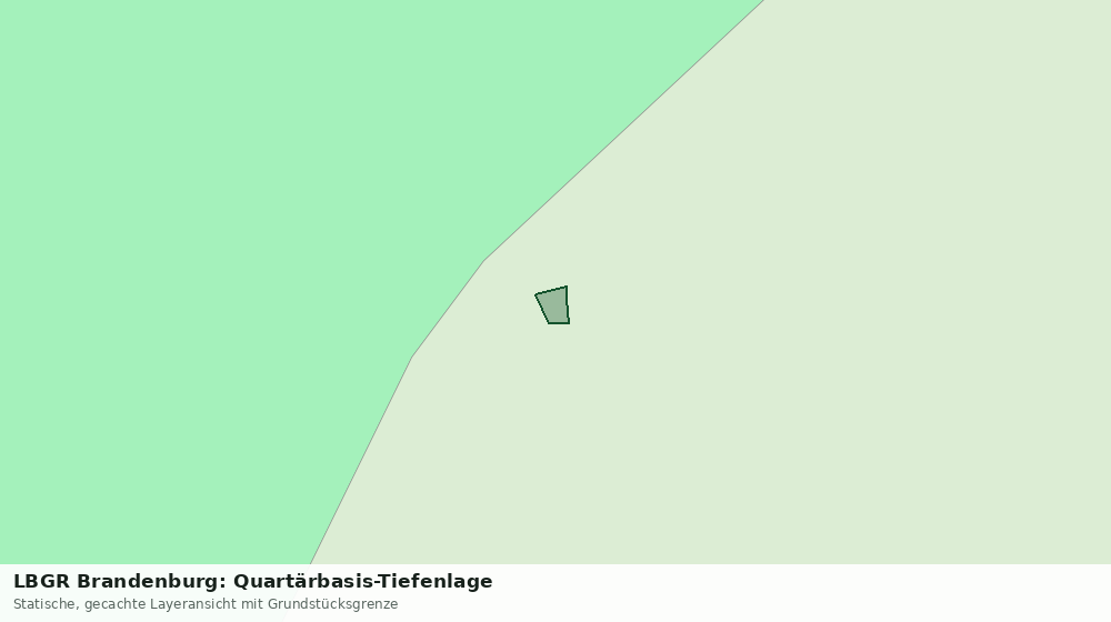 Statische Kartenansicht: LBGR Brandenburg: Quartärbasis-Tiefenlage