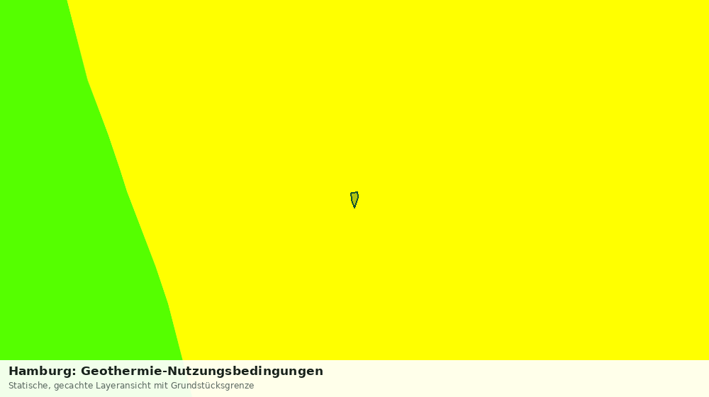 Statische Kartenansicht: Hamburg: Geothermie-Nutzungsbedingungen