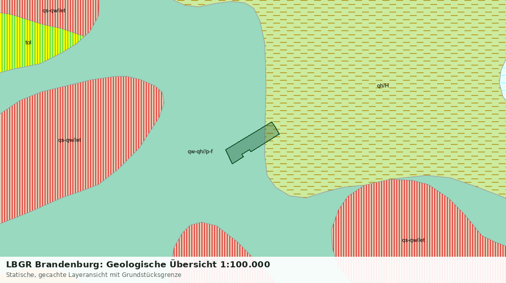 Statische Kartenansicht: LBGR Brandenburg: Geologische Übersicht 1:100.000