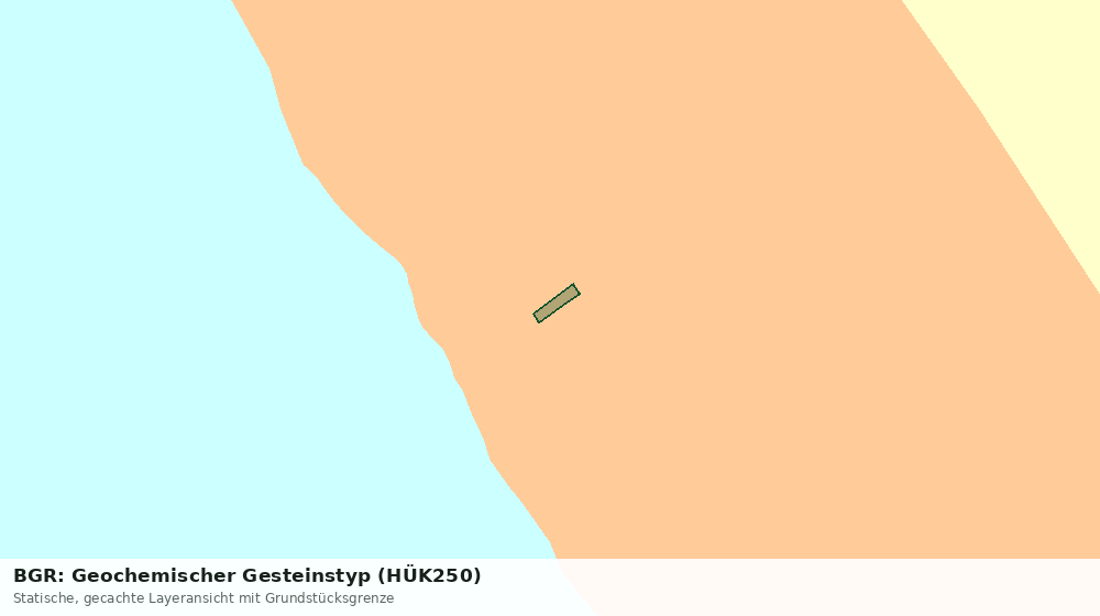 Statische Kartenansicht: BGR: Geochemischer Gesteinstyp (HÜK250)