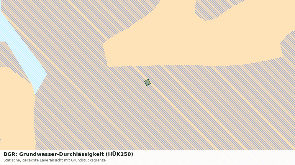 Statische Kartenansicht: BGR: Grundwasser-Durchlässigkeit (HÜK250)