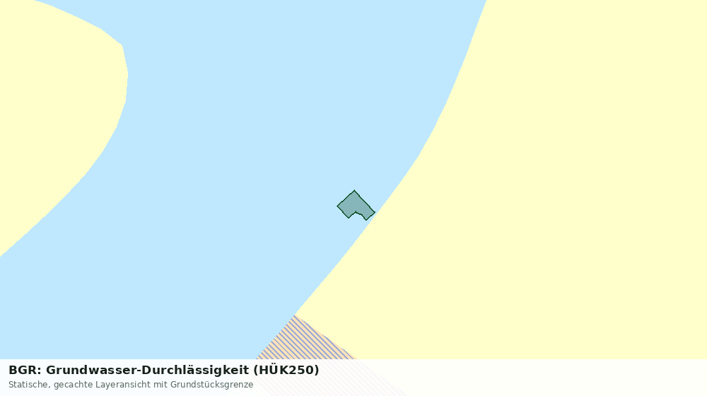 Statische Kartenansicht: BGR: Grundwasser-Durchlässigkeit (HÜK250)