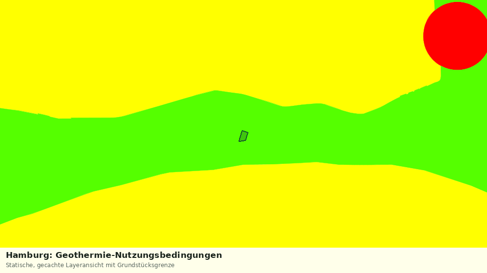 Statische Kartenansicht: Hamburg: Geothermie-Nutzungsbedingungen