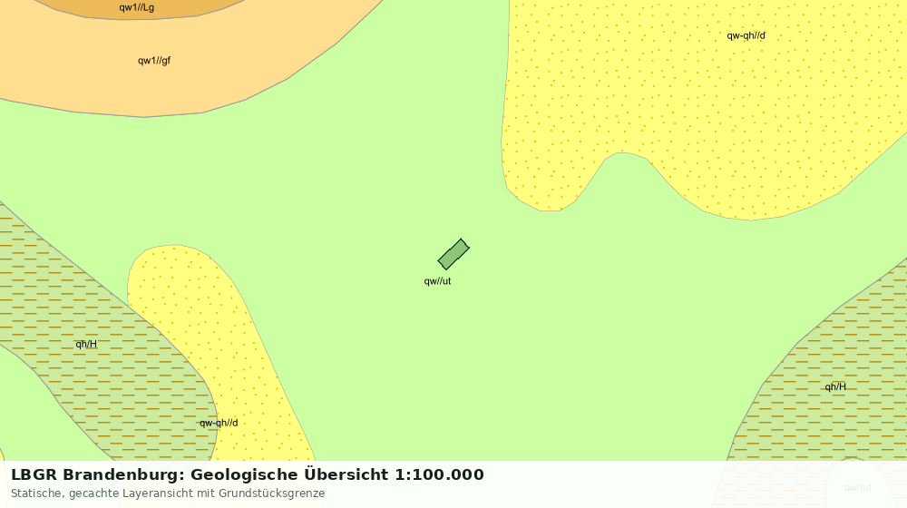 Statische Kartenansicht: LBGR Brandenburg: Geologische Übersicht 1:100.000