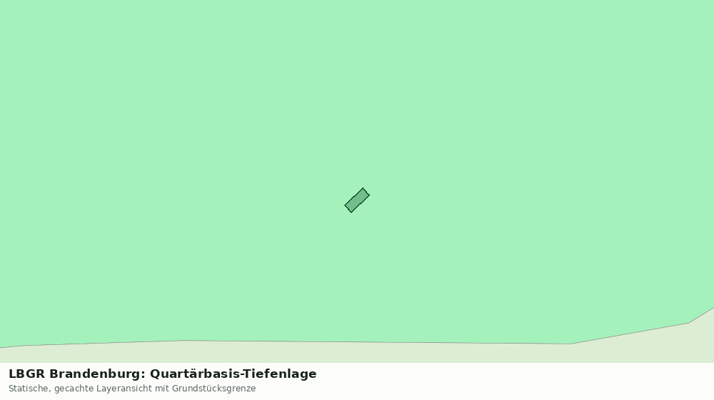 Statische Kartenansicht: LBGR Brandenburg: Quartärbasis-Tiefenlage