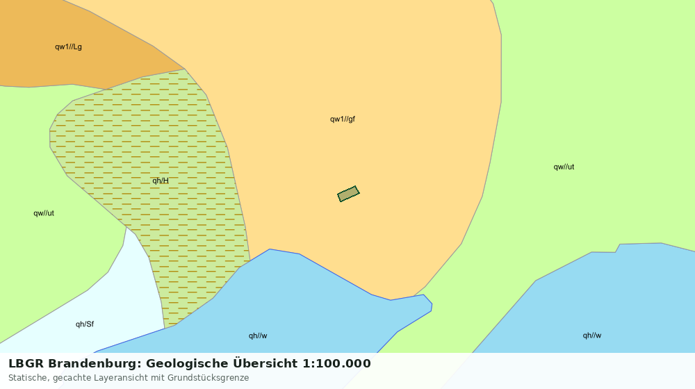 Statische Kartenansicht: LBGR Brandenburg: Geologische Übersicht 1:100.000