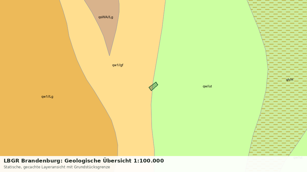 Statische Kartenansicht: LBGR Brandenburg: Geologische Übersicht 1:100.000