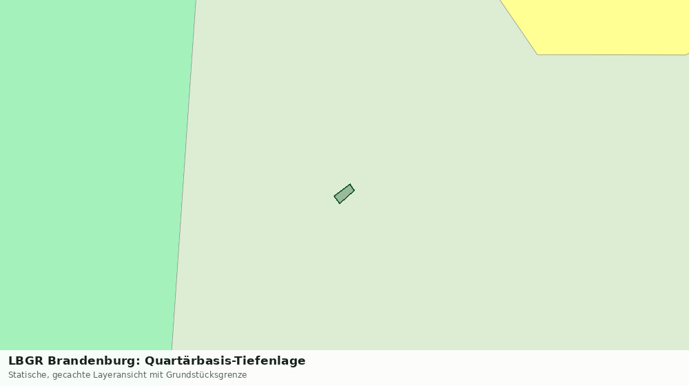 Statische Kartenansicht: LBGR Brandenburg: Quartärbasis-Tiefenlage