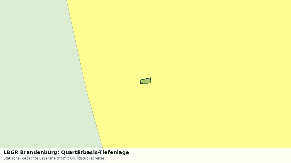 Statische Kartenansicht: LBGR Brandenburg: Quartärbasis-Tiefenlage