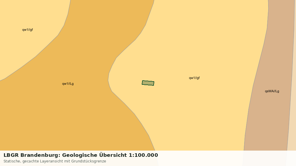 Statische Kartenansicht: LBGR Brandenburg: Geologische Übersicht 1:100.000