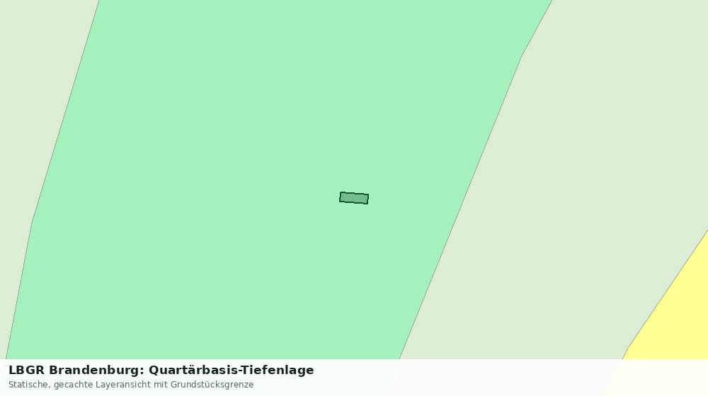 Statische Kartenansicht: LBGR Brandenburg: Quartärbasis-Tiefenlage