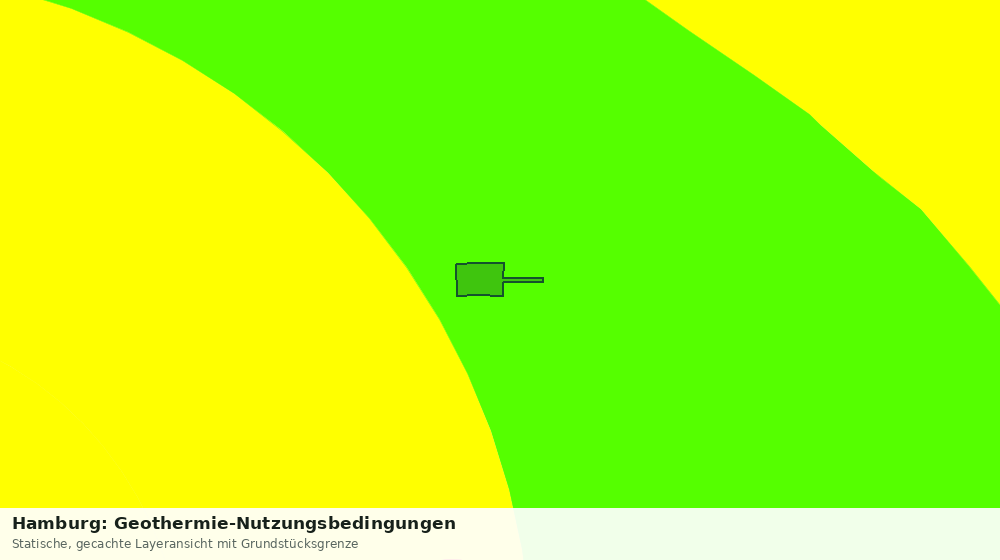 Statische Kartenansicht: Hamburg: Geothermie-Nutzungsbedingungen