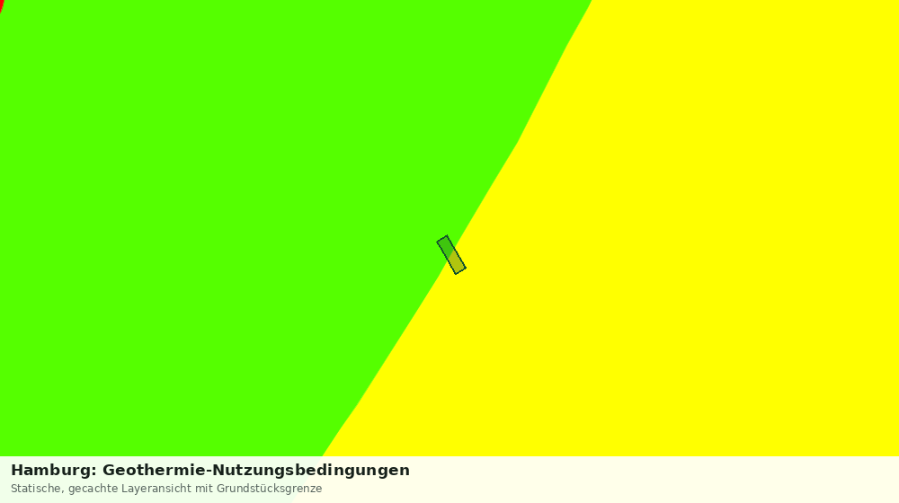 Statische Kartenansicht: Hamburg: Geothermie-Nutzungsbedingungen