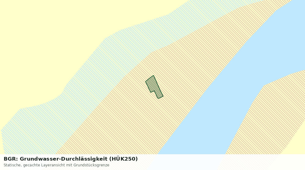 Statische Kartenansicht: BGR: Grundwasser-Durchlässigkeit (HÜK250)