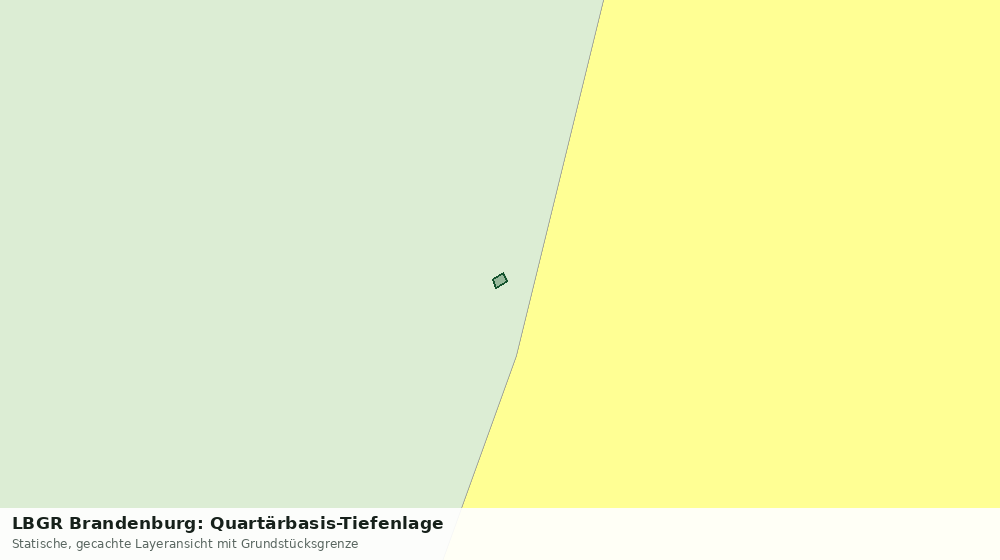 Statische Kartenansicht: LBGR Brandenburg: Quartärbasis-Tiefenlage