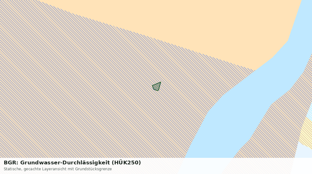 Statische Kartenansicht: BGR: Grundwasser-Durchlässigkeit (HÜK250)