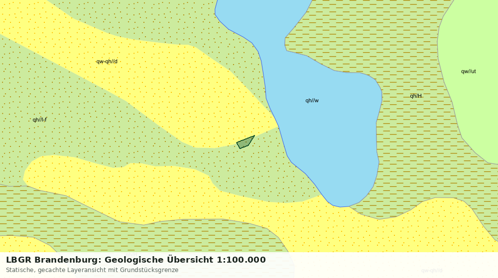Statische Kartenansicht: LBGR Brandenburg: Geologische Übersicht 1:100.000