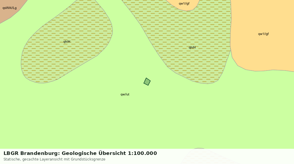 Statische Kartenansicht: LBGR Brandenburg: Geologische Übersicht 1:100.000