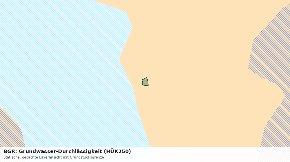 Statische Kartenansicht: BGR: Grundwasser-Durchlässigkeit (HÜK250)