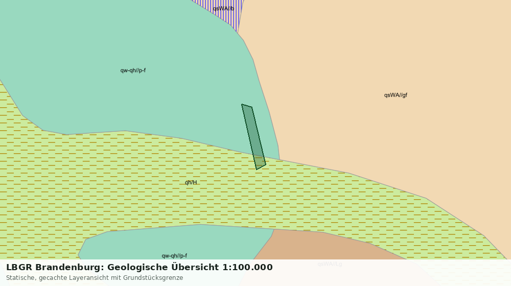 Statische Kartenansicht: LBGR Brandenburg: Geologische Übersicht 1:100.000
