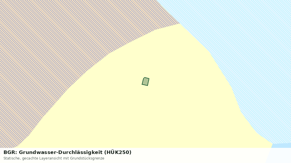 Statische Kartenansicht: BGR: Grundwasser-Durchlässigkeit (HÜK250)